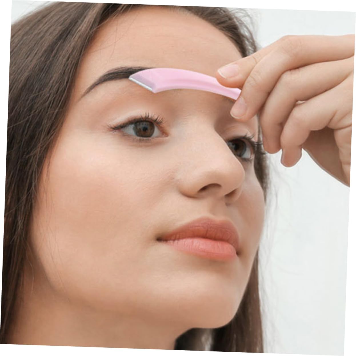 ⚡Beginner's Safety Eyebrow Razor - Stainless Steel Crescent Blade with Micro-Guard