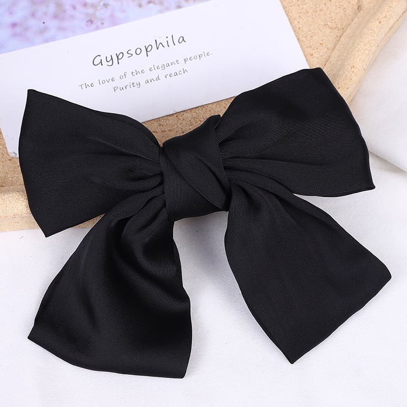 🔥Large Bow Hair Clip for Women – Wedding & Everyday Ponytail Accessory with Long Tail