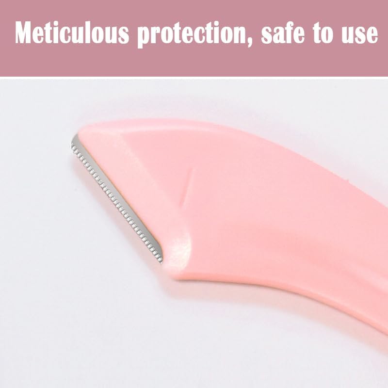 ⚡Beginner's Safety Eyebrow Razor - Stainless Steel Crescent Blade with Micro-Guard
