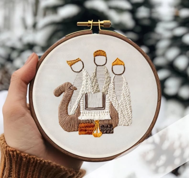 Nativity Scene Embroidery Kit