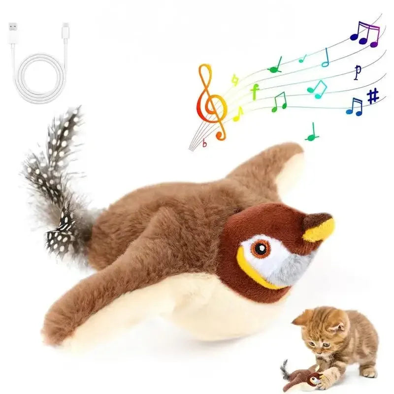 Flapping Bird Interactive Pet Toy