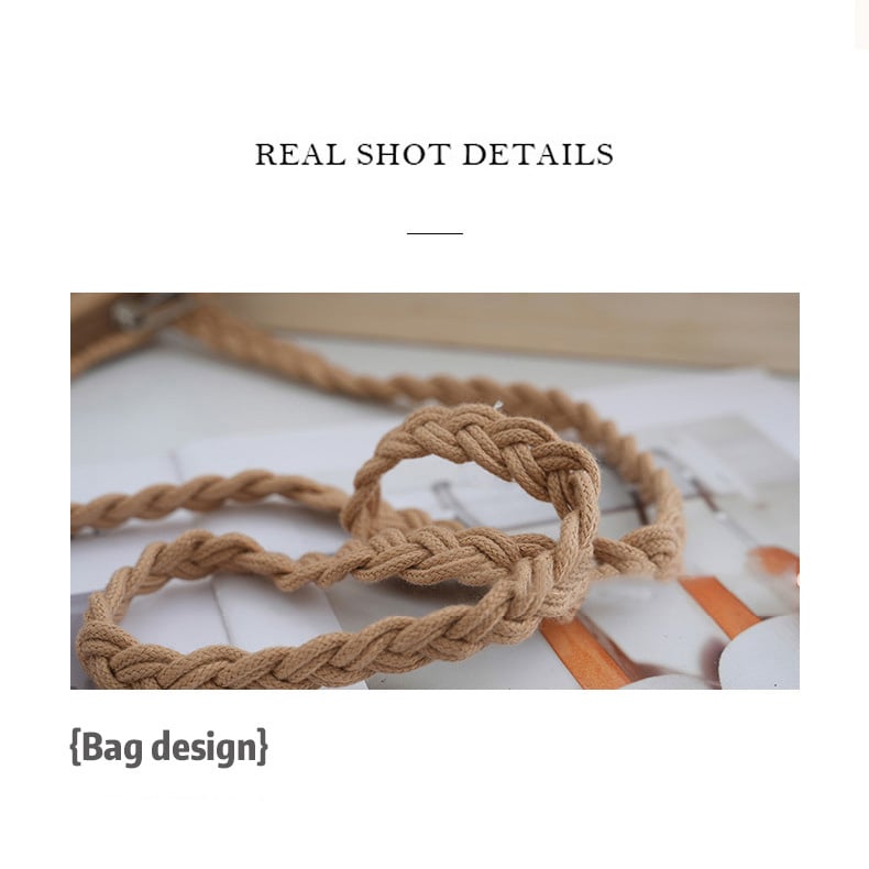 💥Minimalist Tassel Women's Clutch – Retro Cotton Rope Woven Bag, Summer Vacation Boho Beach Purse