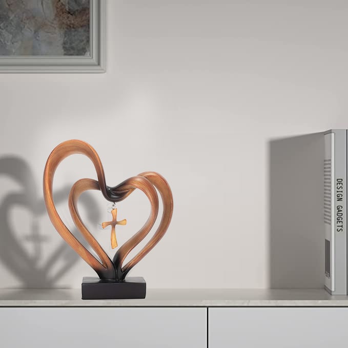 🔥 Easter Jesus Entwined Hearts Cross💞