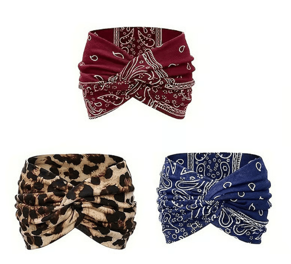 Bohemian style paisley sports headband