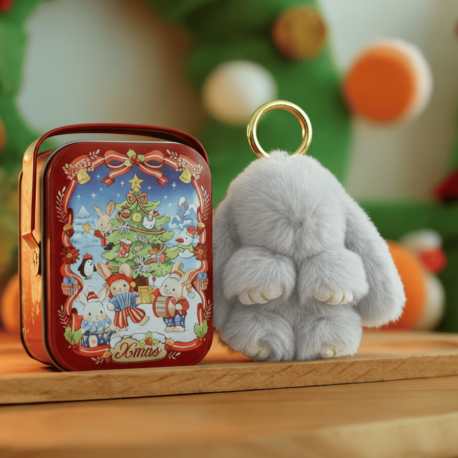 🐰 Handmade Soft Bunny PomPom Charms