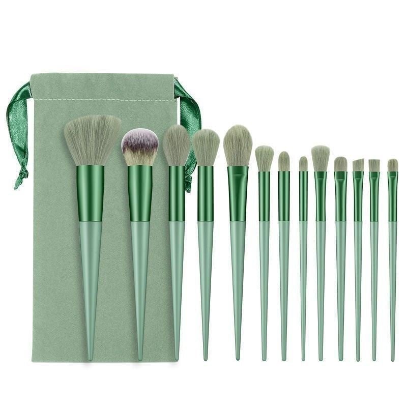🔥13-Pc Professional Makeup Brush Kit – Soft Synthetic Hair for Face & Eyes – Travel-Friendly