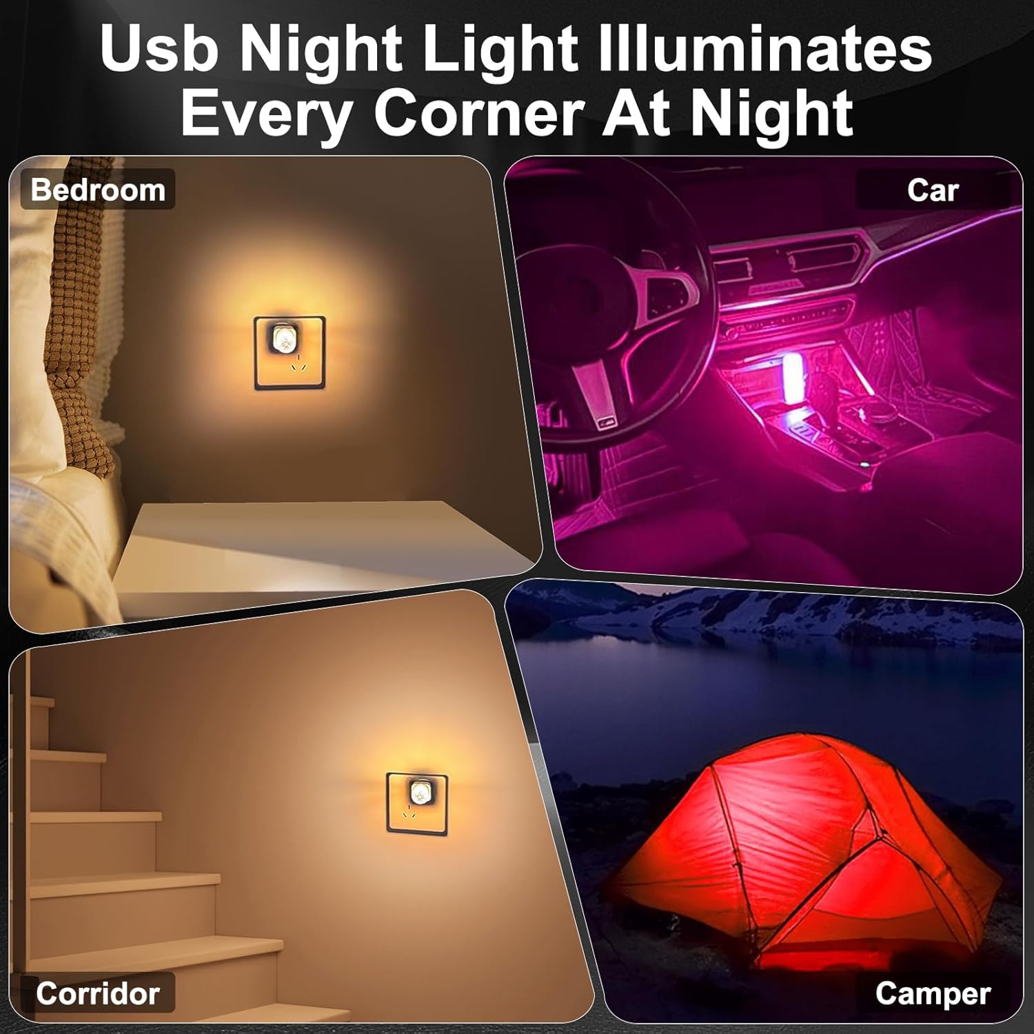 Car USB Night Light Bulb