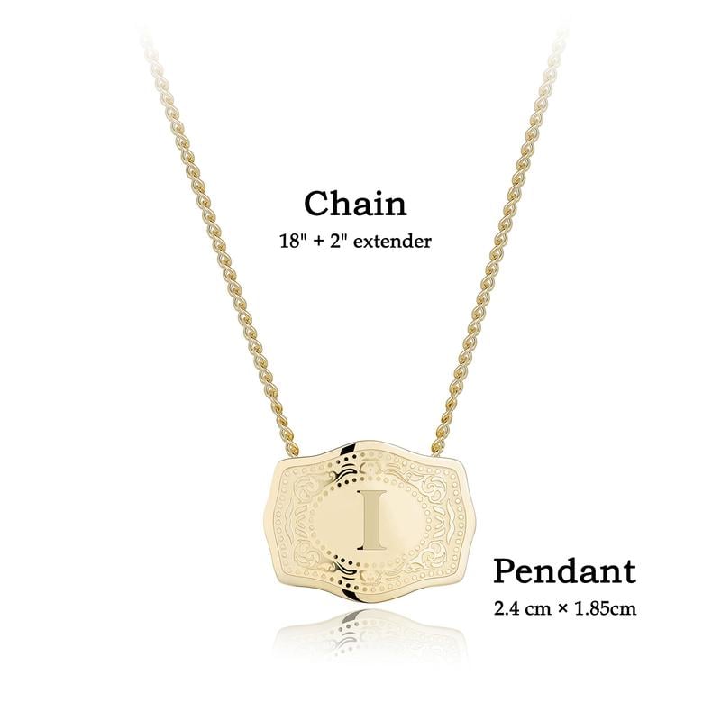 🤠 Handmade Western CowTag Initial Necklace ✨Your Story in 14K Gold Plated Perfection