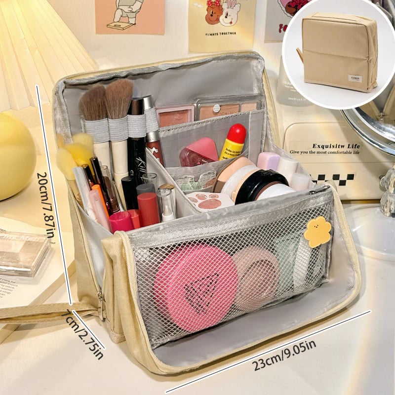 Standing Makeup Bag – Portable, Large Capacity