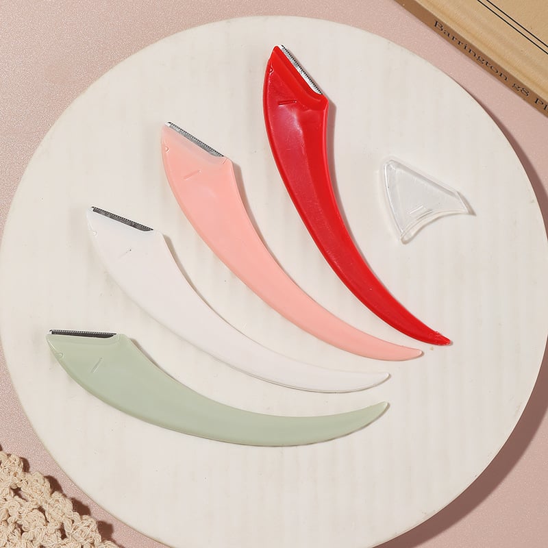 ⚡Beginner's Safety Eyebrow Razor - Stainless Steel Crescent Blade with Micro-Guard