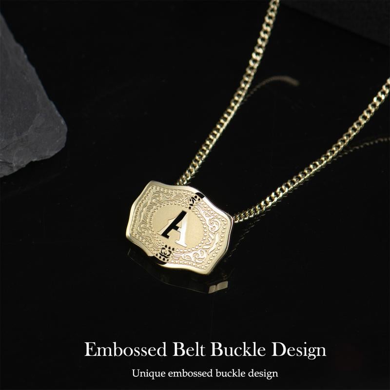 🤠 Handmade Western CowTag Initial Necklace ✨Your Story in 14K Gold Plated Perfection