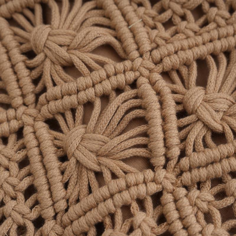 💥Minimalist Tassel Women's Clutch – Retro Cotton Rope Woven Bag, Summer Vacation Boho Beach Purse