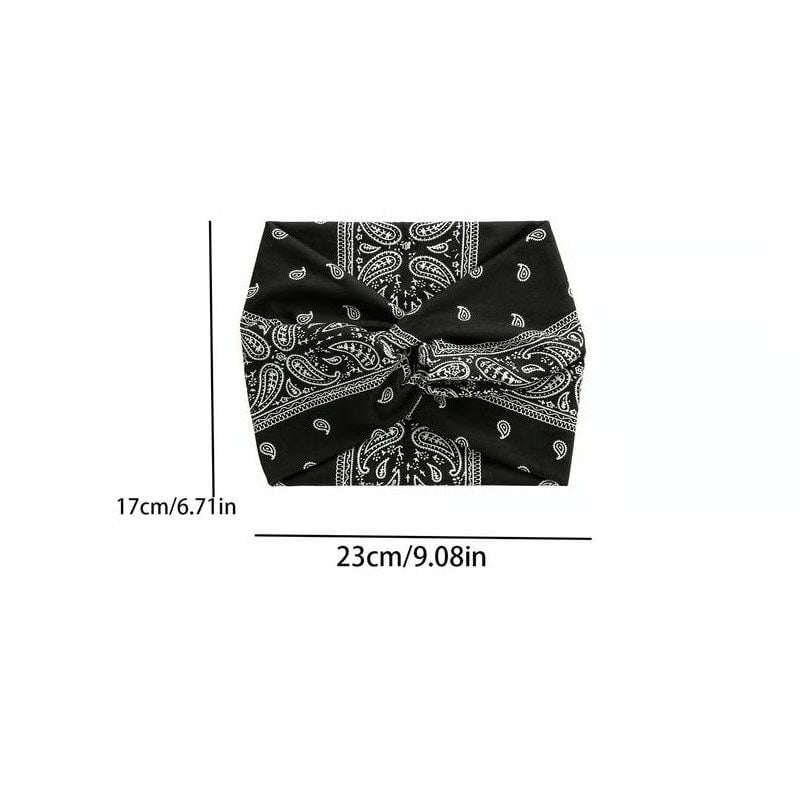 Bohemian style paisley sports headband