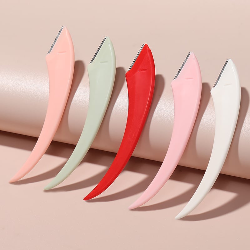 ⚡Beginner's Safety Eyebrow Razor - Stainless Steel Crescent Blade with Micro-Guard