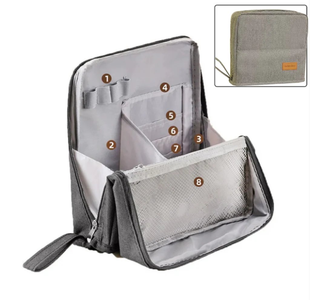 Standing Makeup Bag – Portable, Large Capacity