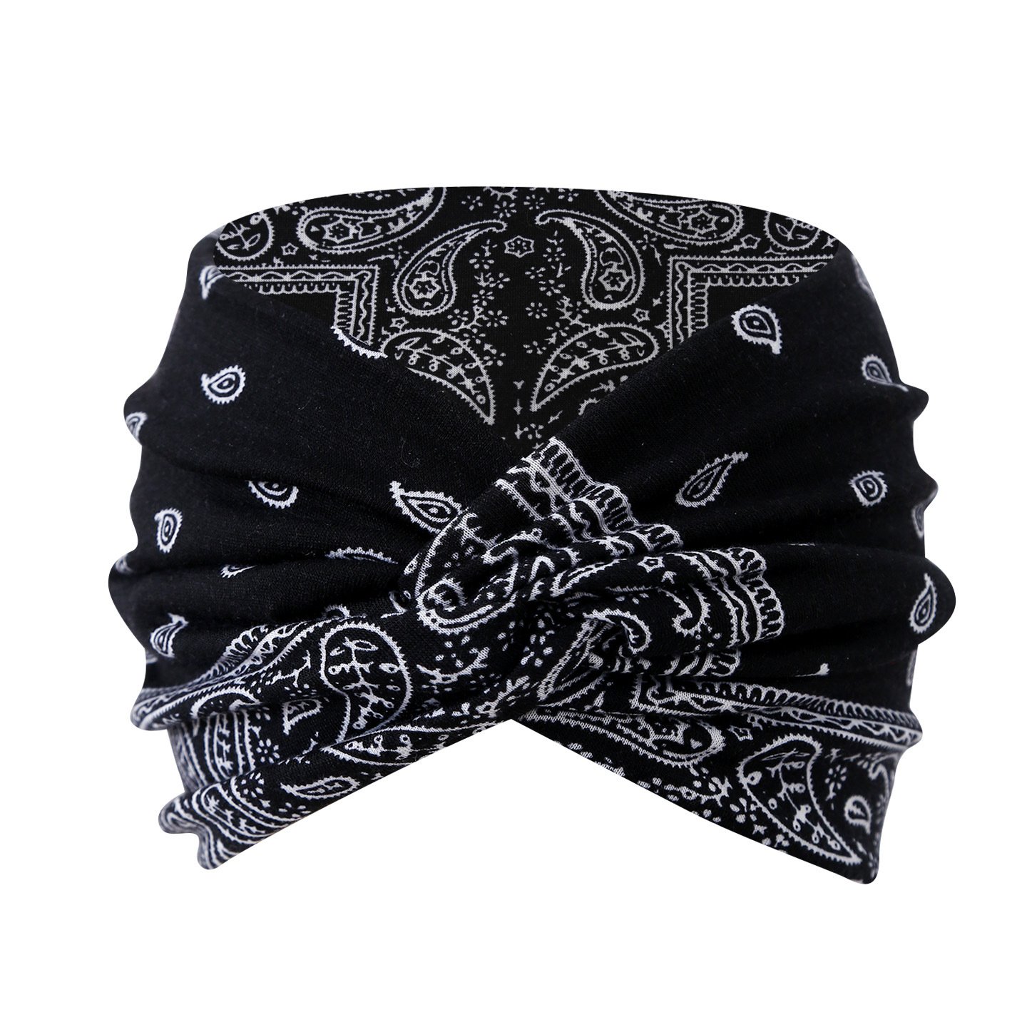 Bohemian style paisley sports headband