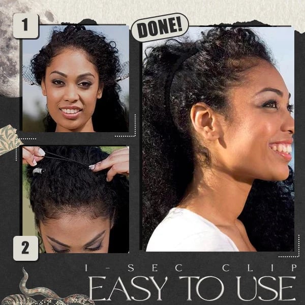 🔥Vintage Stretchy Banana Hair Clip