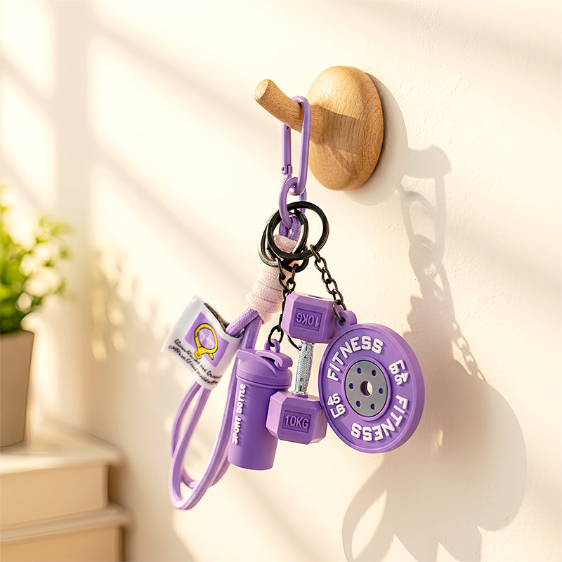🔥Creative Fitness Themed Keychain