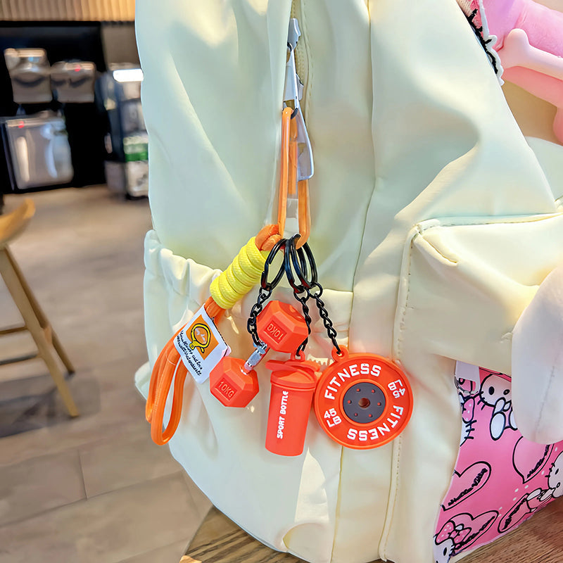 🔥Creative Fitness Themed Keychain