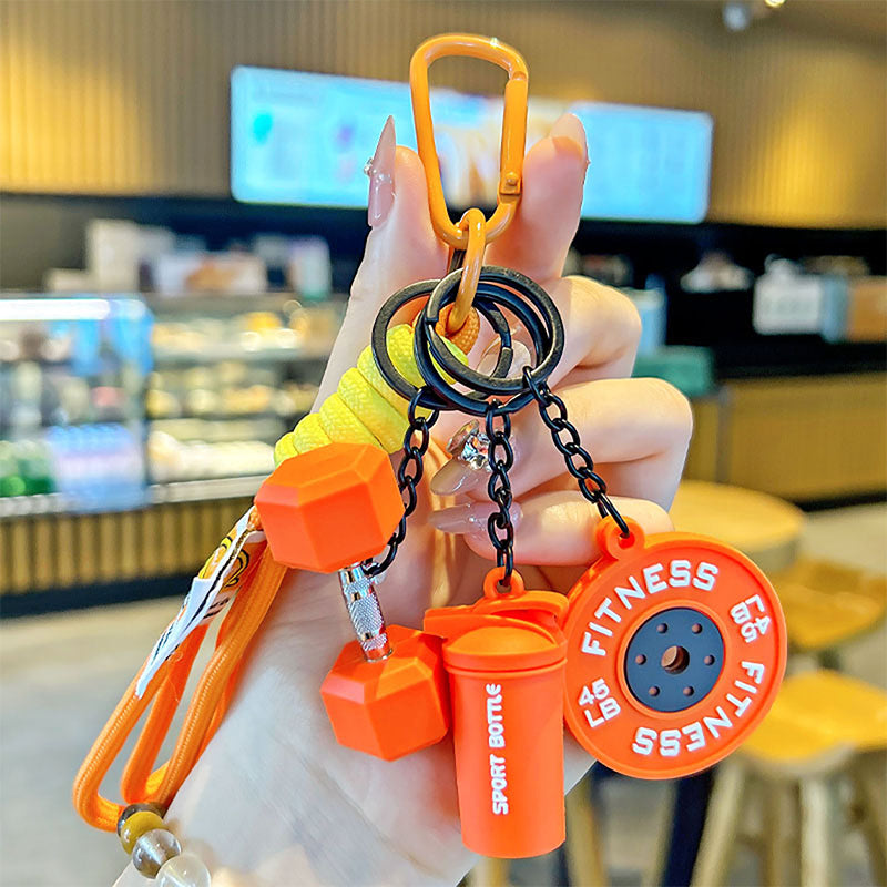 🔥Creative Fitness Themed Keychain