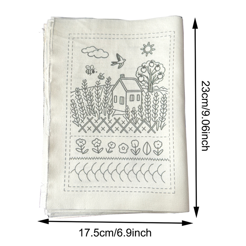 DIY Embroidery Stitch Practice Book Kit