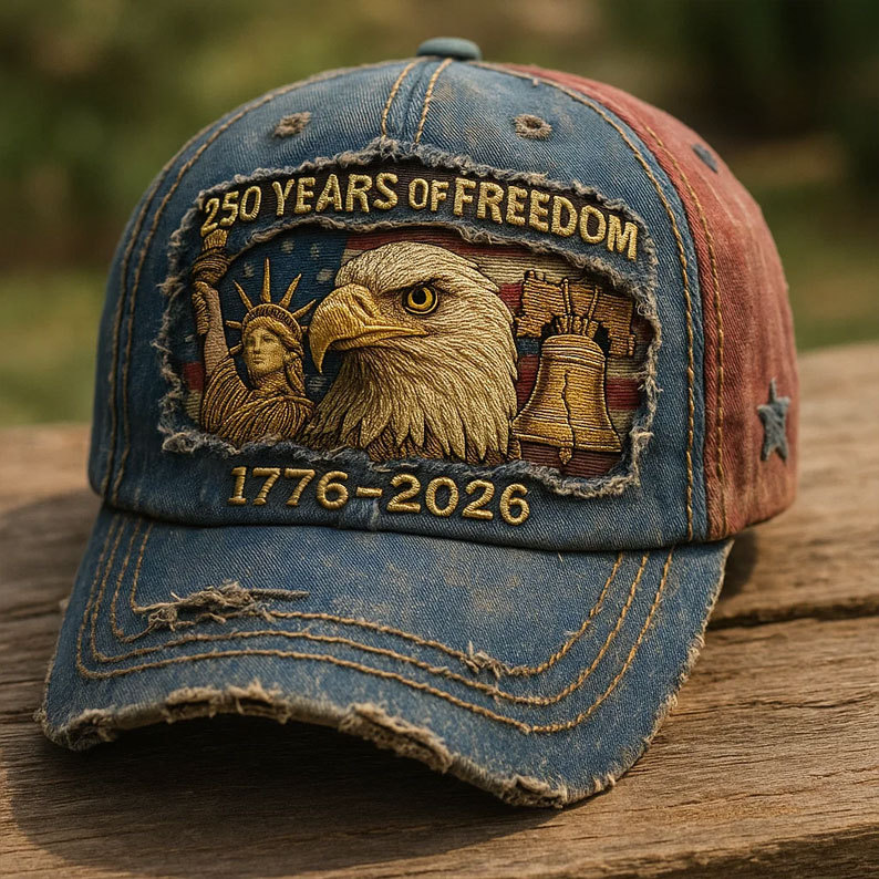 US 250th Anniversary Vintage Printed Cap