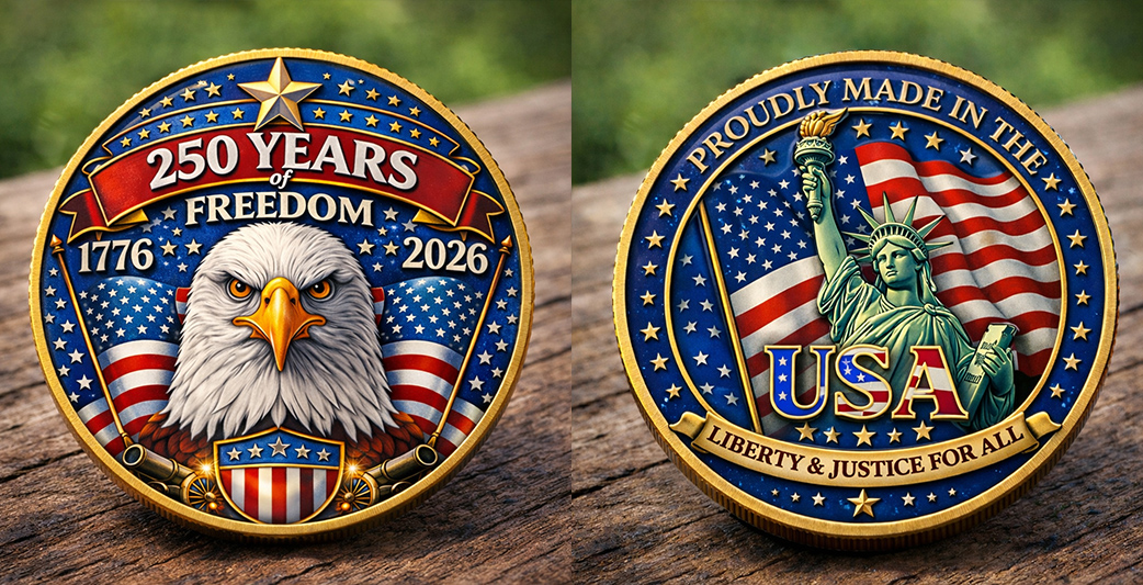 🏆Flash Sale 60% OFF - 250 Years of Freedom USA Commemorative Coin