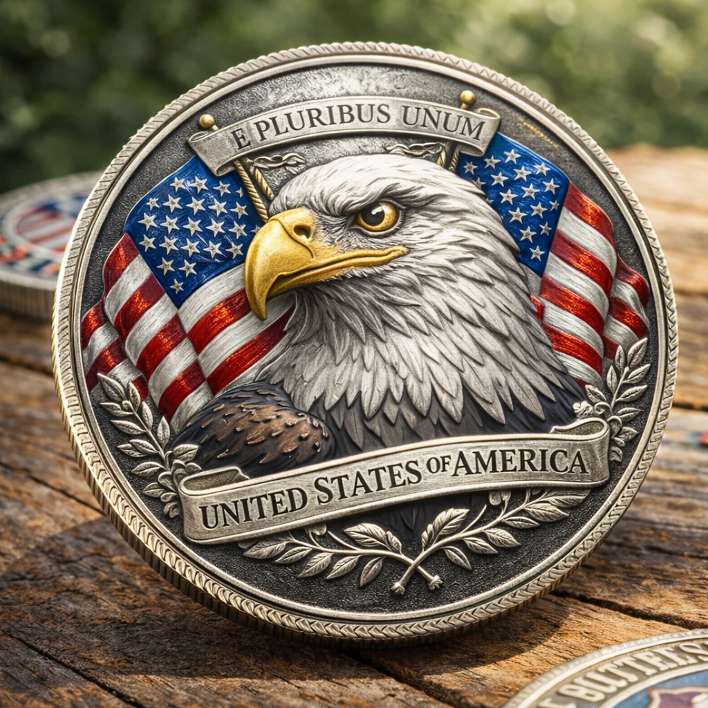 🏆Flash Sale 60% OFF - 1776 Land of the Free Patriotic Commemorative Coin