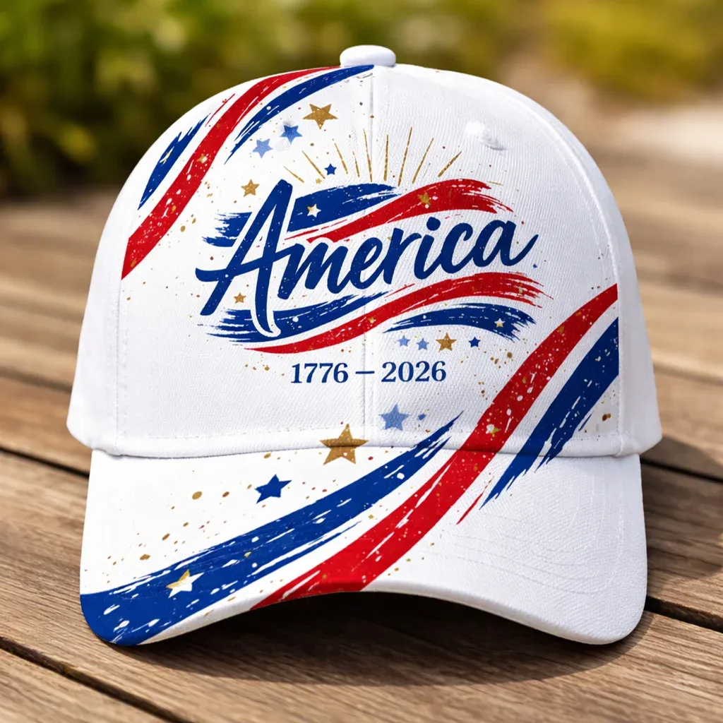 US 250th Anniversary Art Print Casual Hat
