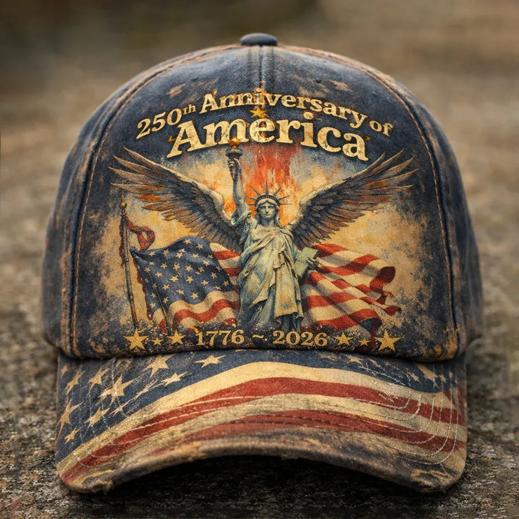 US 250th Anniversary Art Print Casual Hat