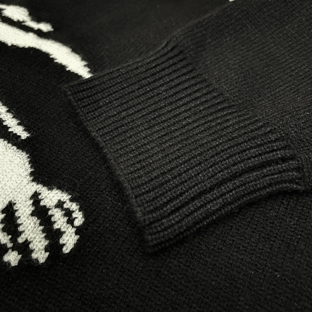 Warhorse Letters Long Sleeve Knitted Sweater