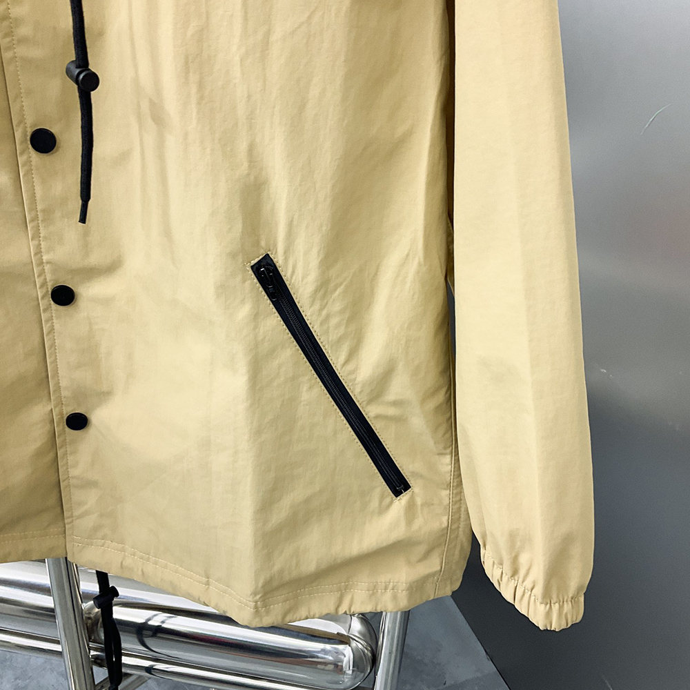 Letter Long Sleeved Pocket Jackets