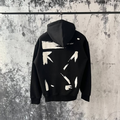 Casual Arrow Print Long Sleeve Hoodies