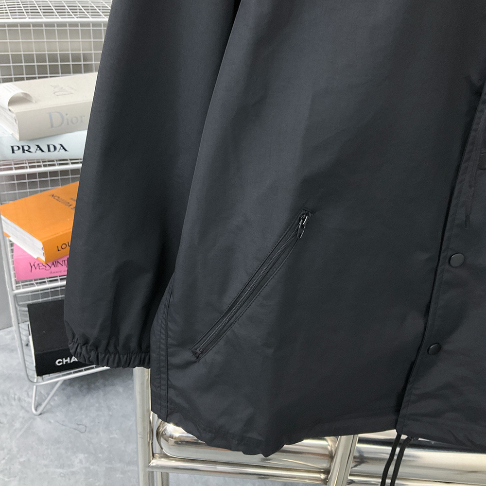 Letter Long Sleeved Pocket Jackets