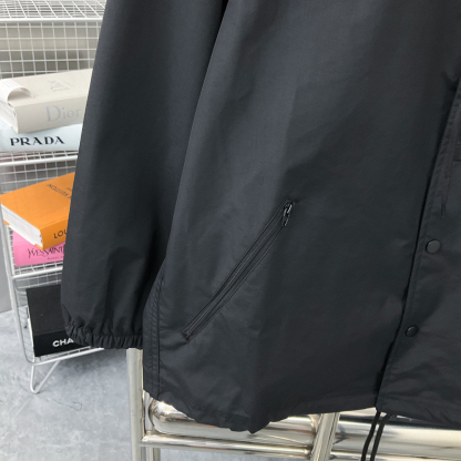 Letter Long Sleeved Pocket Jackets