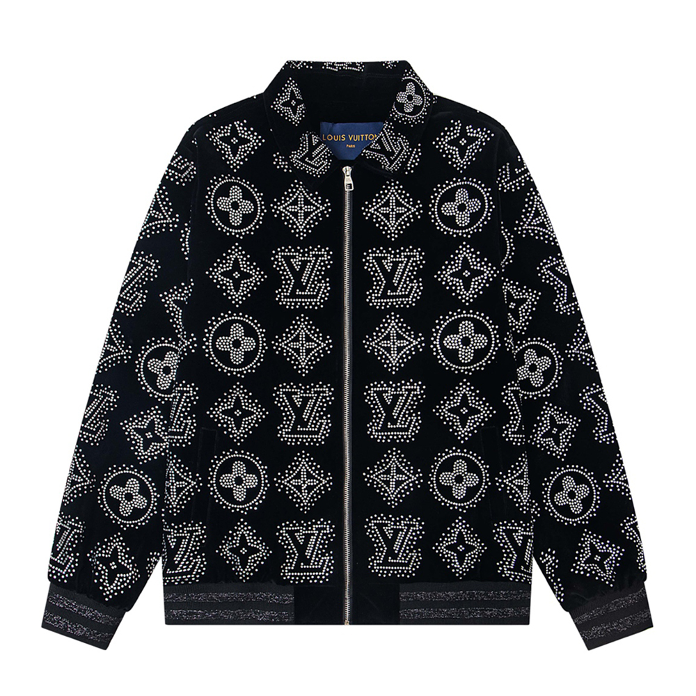 Hot Diamond Long Sleeved Zipper Baseball Jackets