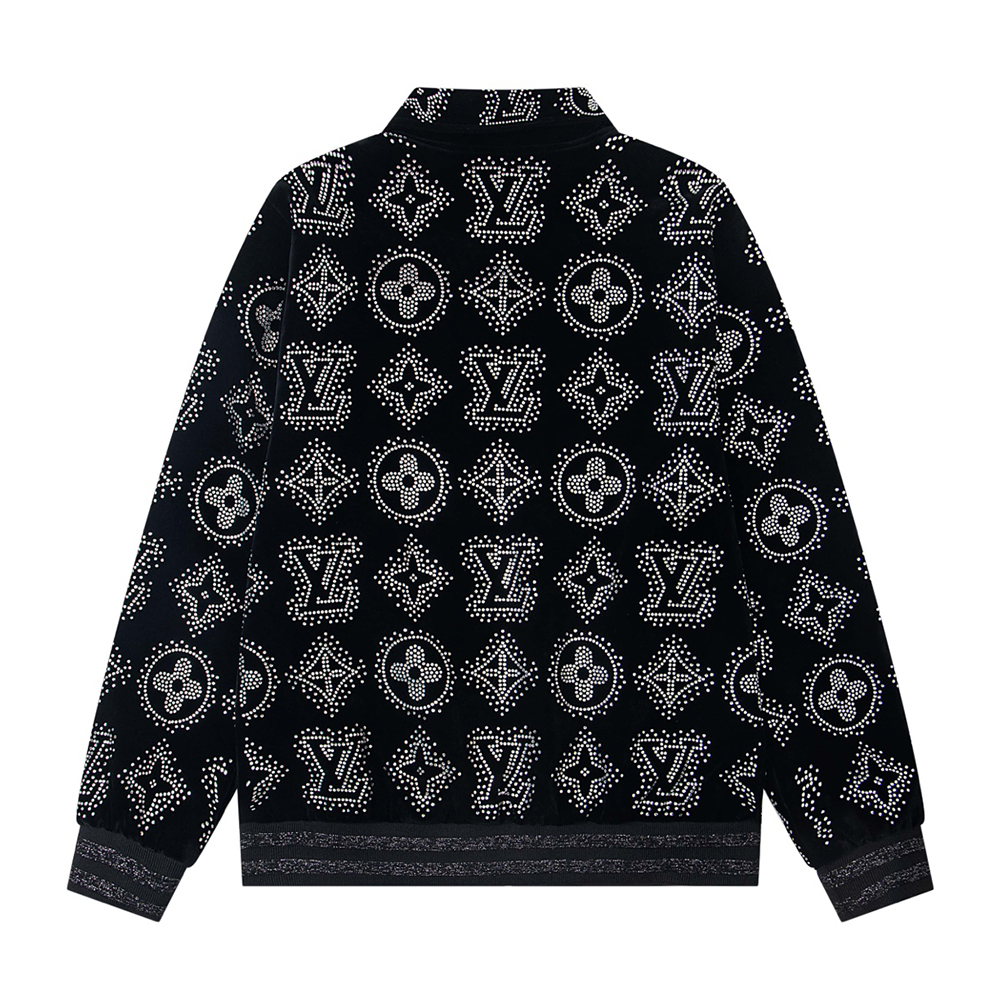 Hot Diamond Long Sleeved Zipper Baseball Jackets