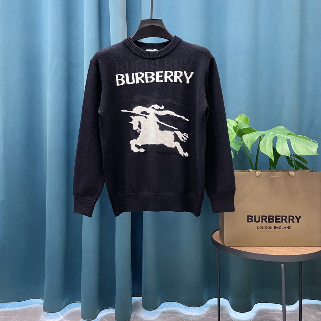 Warhorse Letters Long Sleeve Knitted Sweater