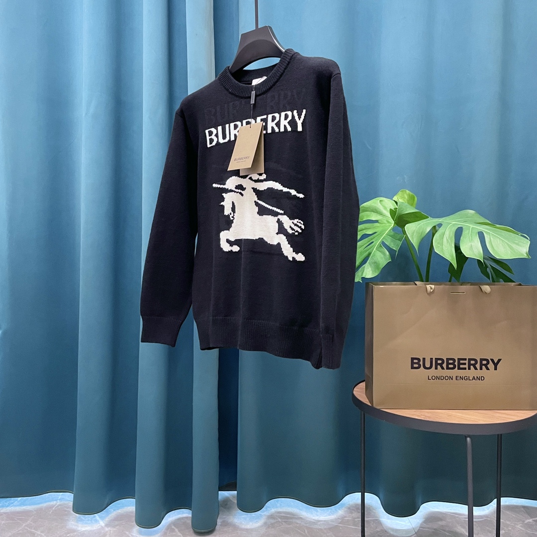 Warhorse Letters Long Sleeve Knitted Sweater