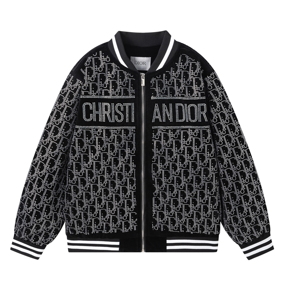 Fashion Letters Hot Diamond Long Sleeved Jackets