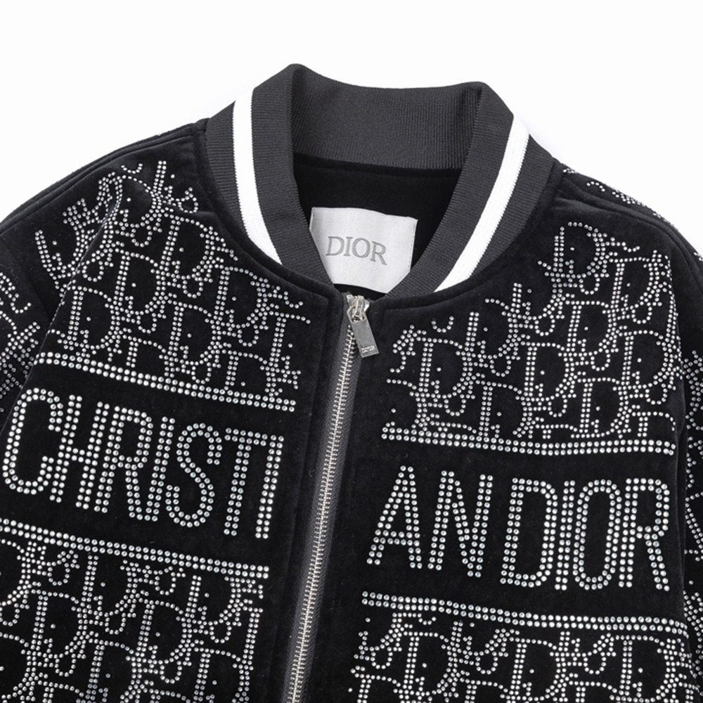 Fashion Letters Hot Diamond Long Sleeved Jackets