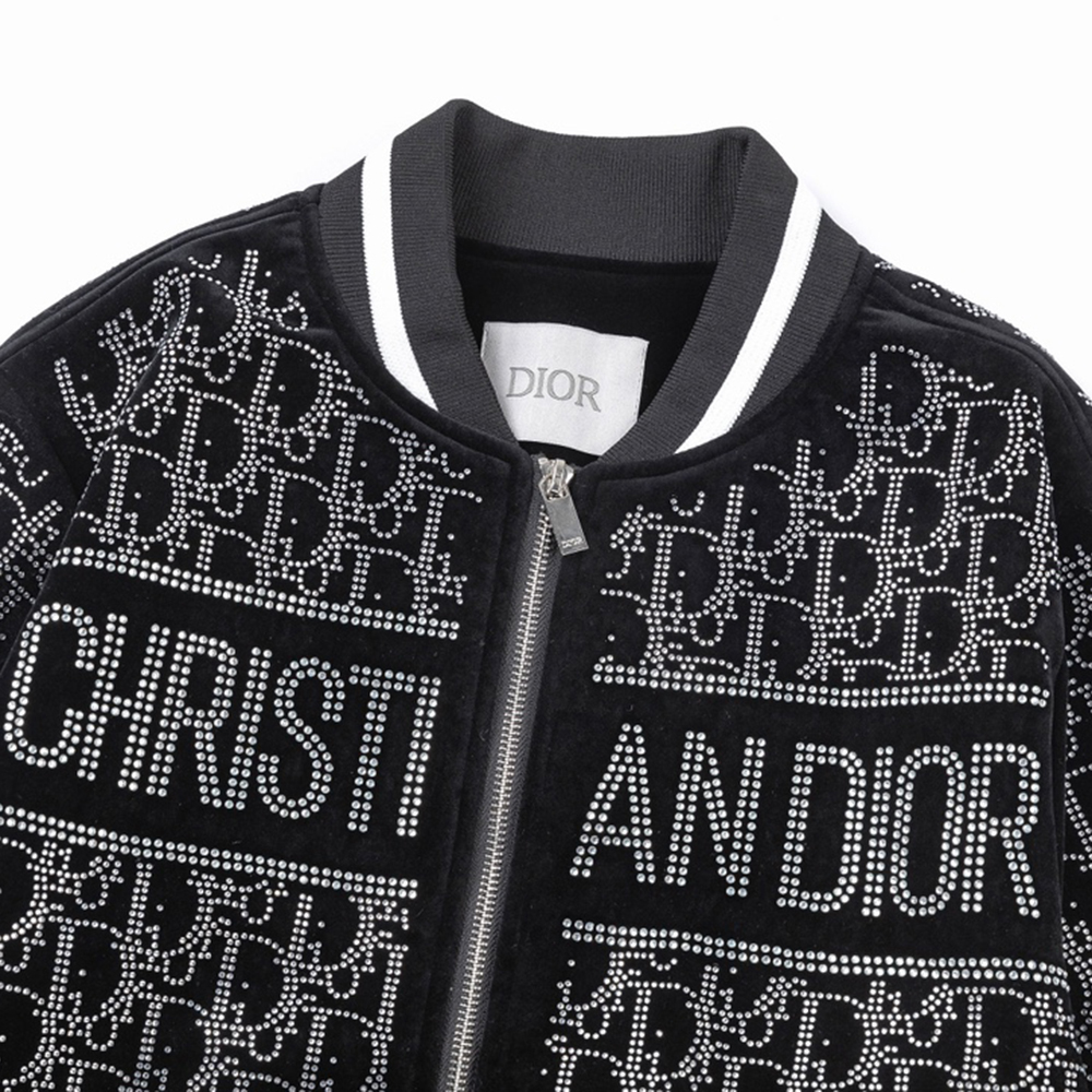 Fashion Letters Hot Diamond Long Sleeved Jackets