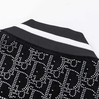 Fashion Letters Hot Diamond Long Sleeved Jackets