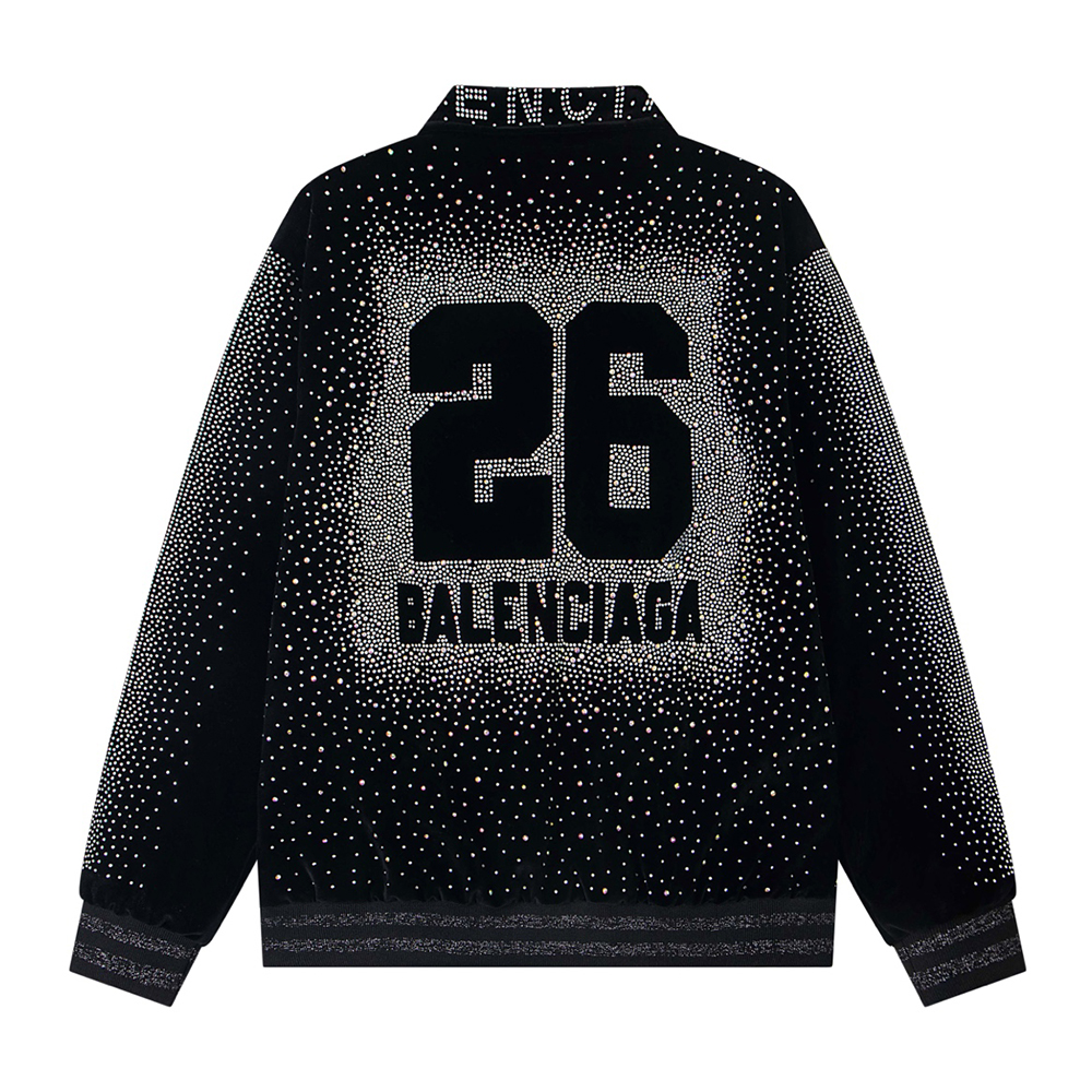 Classic Letters No.26 Hot Diamond Long Sleeved Jackets