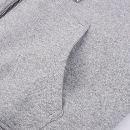 Classic Plaid Print Long Sleeve Zipper Hoodies