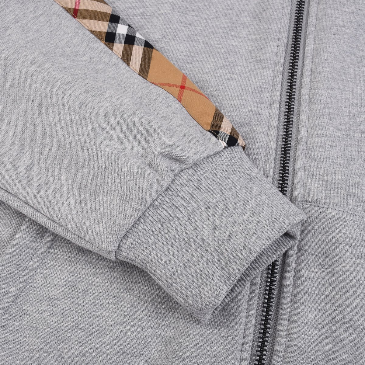 Classic Plaid Print Long Sleeve Zipper Hoodies