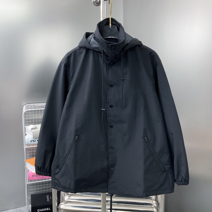 Letter Long Sleeved Pocket Jackets