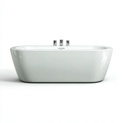 Vasca da bagno acrilico 175x80x60 cm - bianco - bagno - design moderno-Airyora