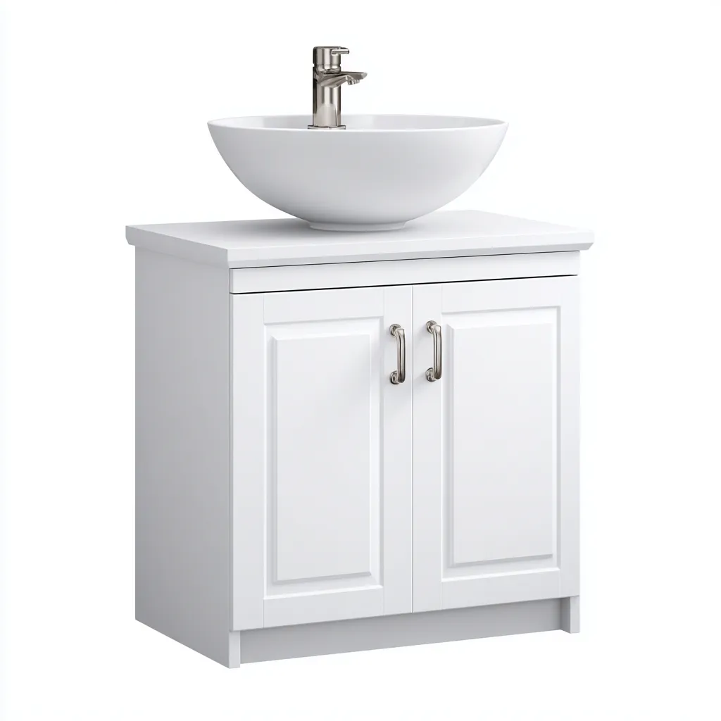 Mobile lavabo legno 65x45x85 cm bianco design classico-Airyora