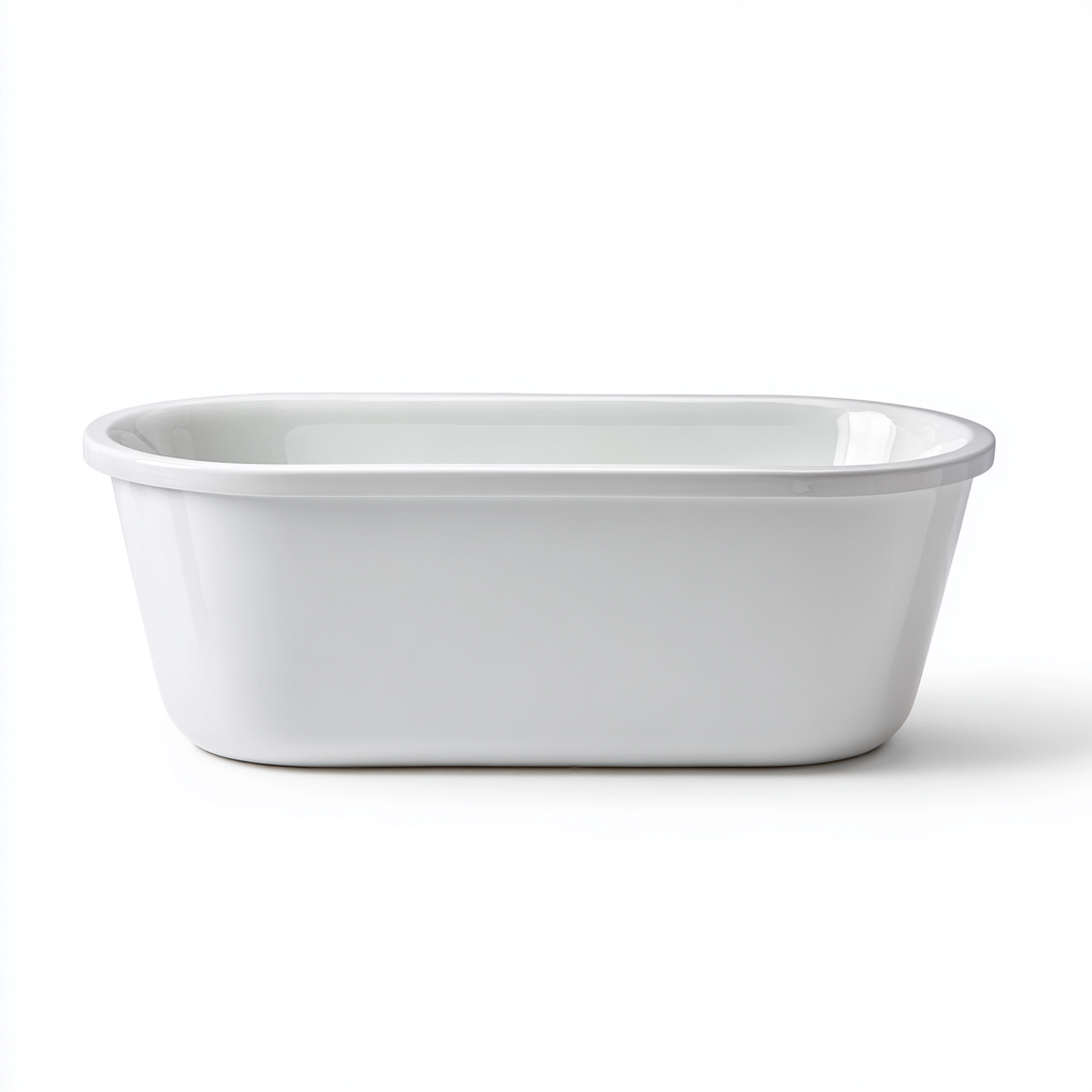 Vasca da bagno 150x70x55 cm - bianco - design moderno per bagno-Airyora